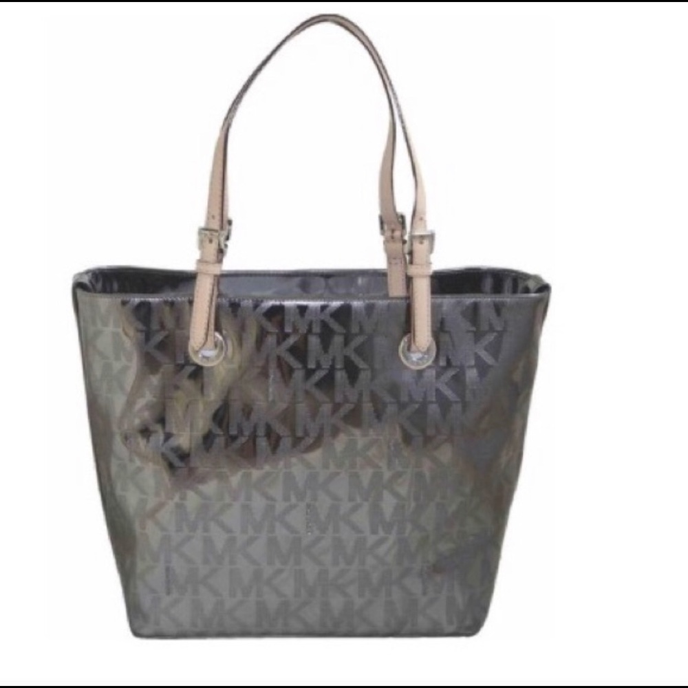 Michael kors metallic tote